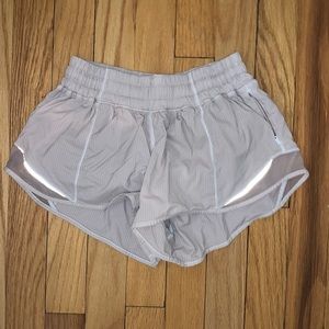 Pink Lululemon 2.5” Hotty Hot Shorts